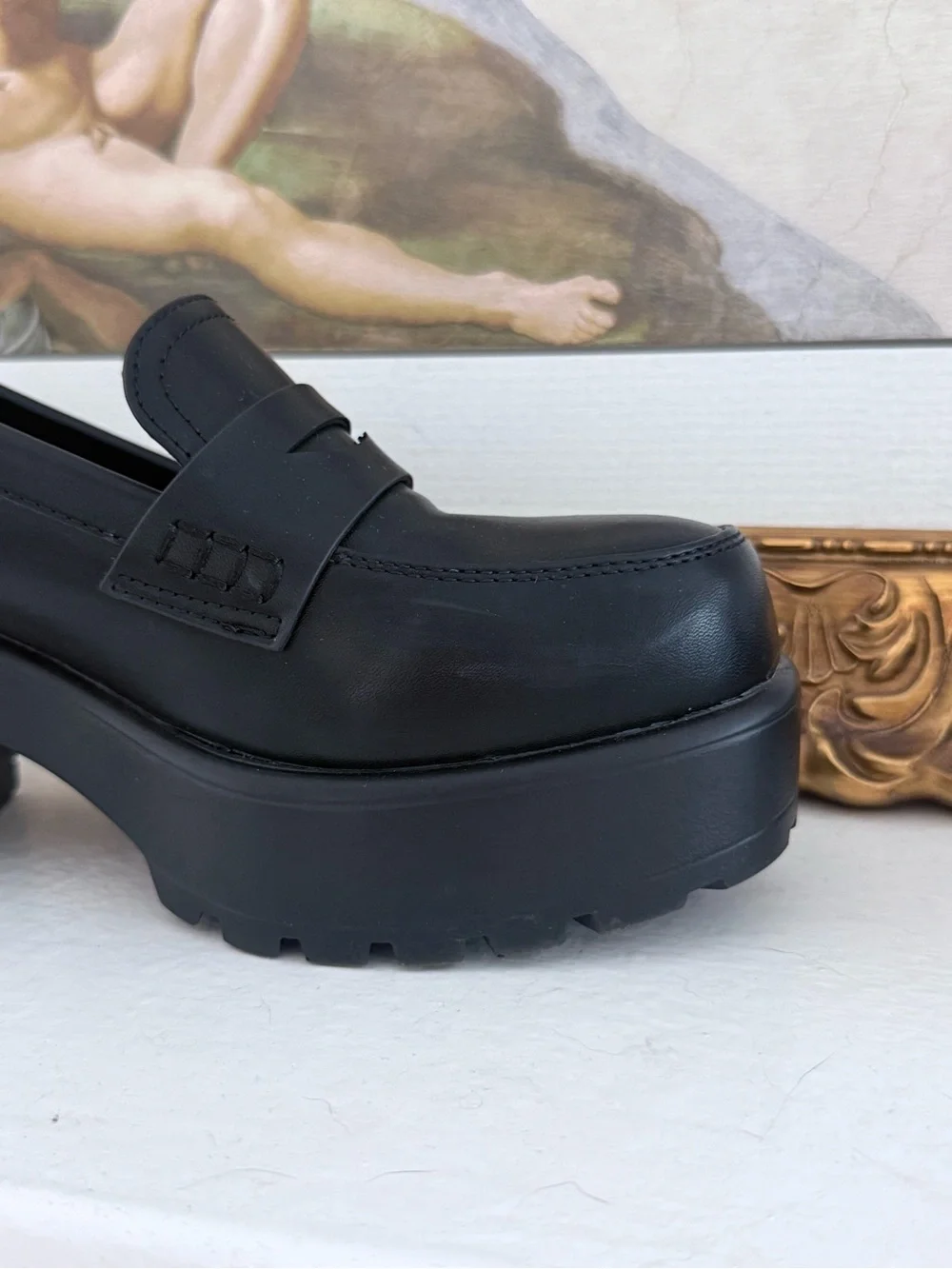 Black Platform Loafers